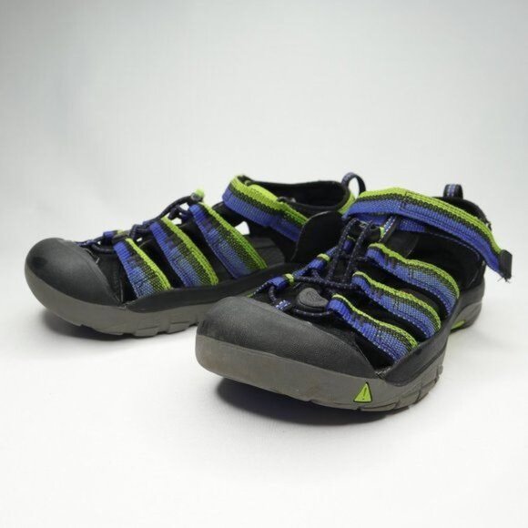 Keen Newport H2 Kids Size 5 Blue Green Slip On Waterproof Fisherman Sandals - Picture 1 of 9